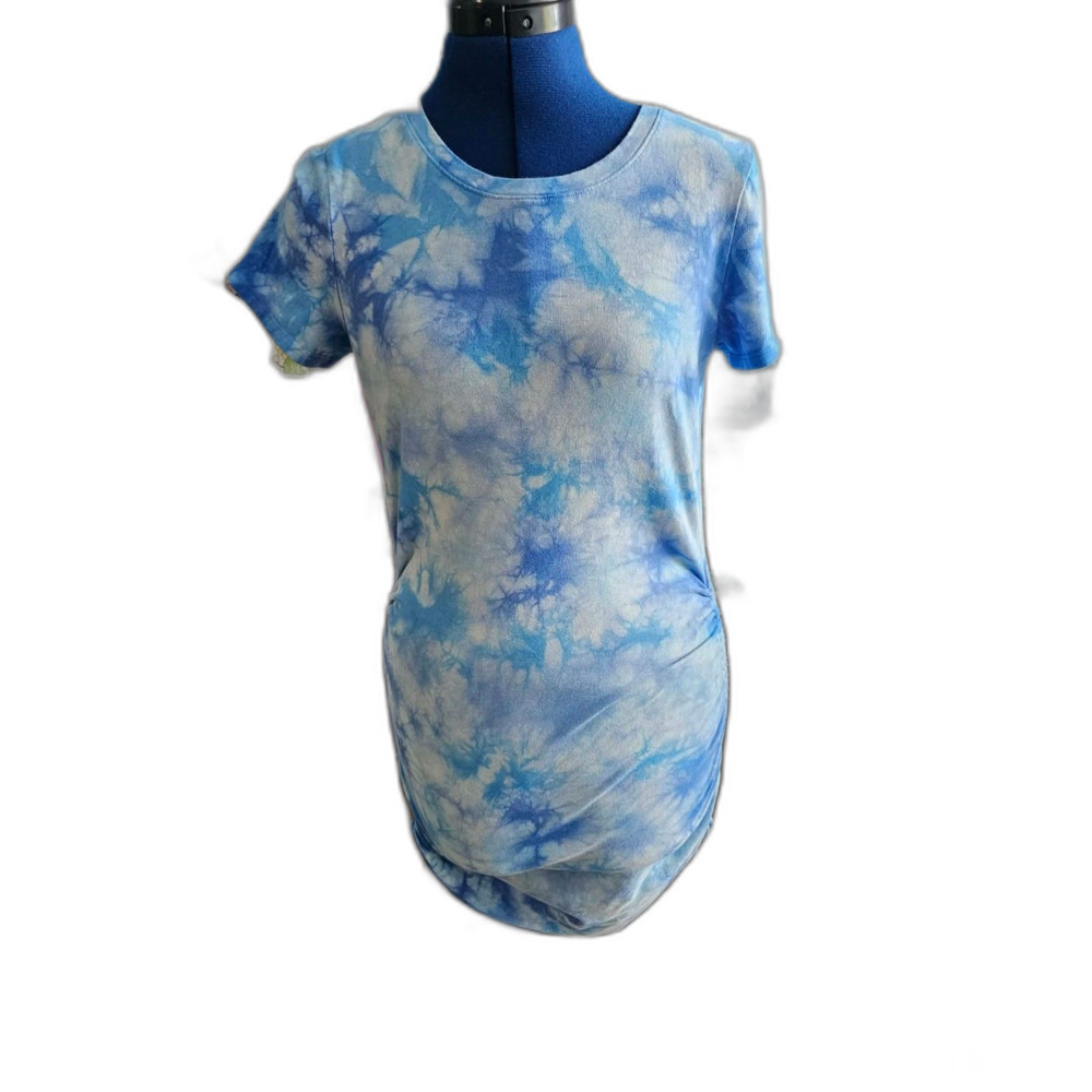 Victoria’s Secret PINK Women’s M Blue Tie Dye Ruched Scrunch Mini Dress